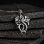 Dragon 925 Sterling Silver Pendant Necklace