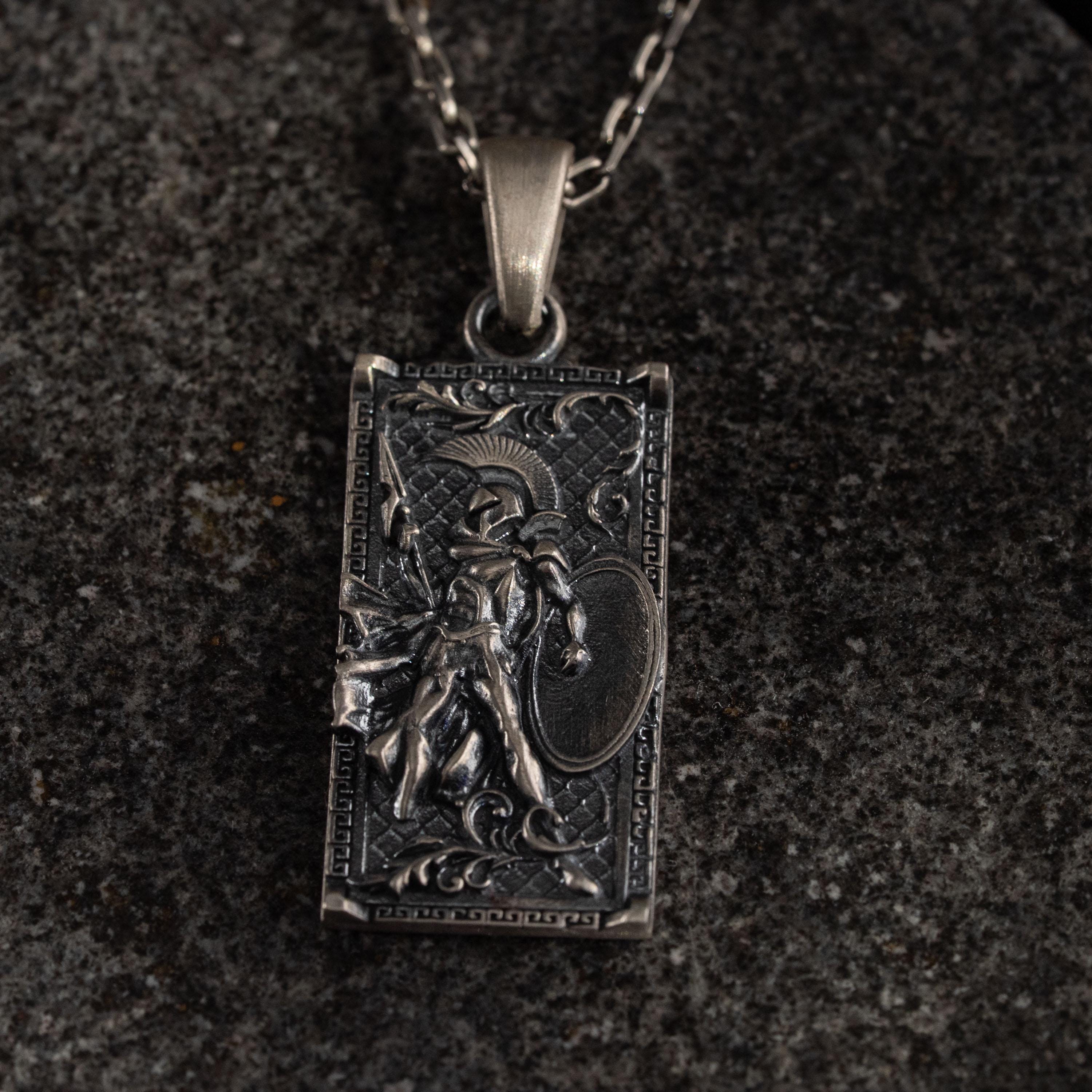 Spartan Warrior 925 Sterling Silver Necklace