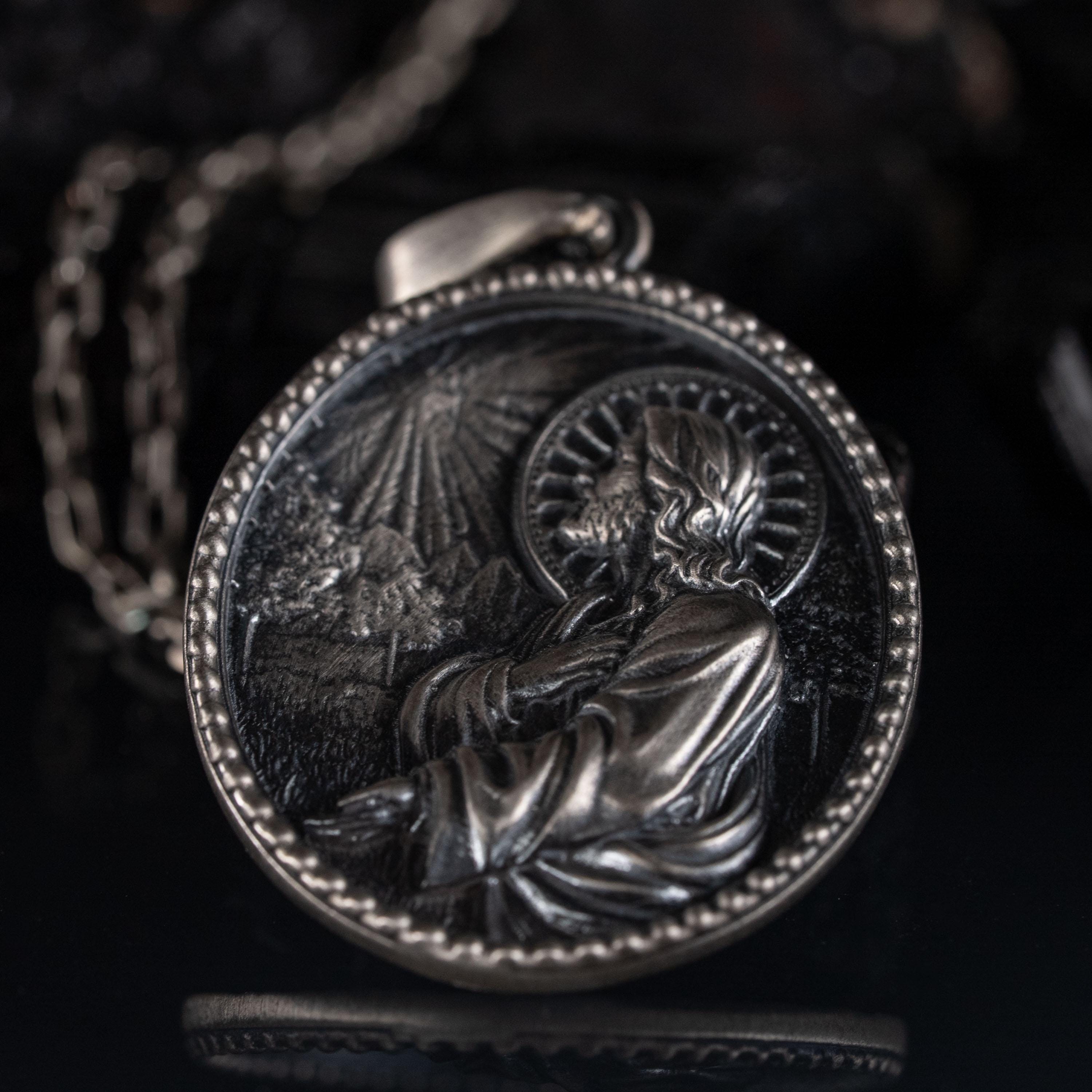 Jesus Christ 925 Sterling Silver Necklace