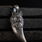 Wolf Tooth 925 Sterling Silver Pendant Necklace