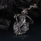 Grim Reaper 925 Sterling Silver Necklace