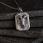Custom Ram Skull Sterling Silver Necklace