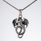 Dragon 925 Sterling Silver Pendant Necklace