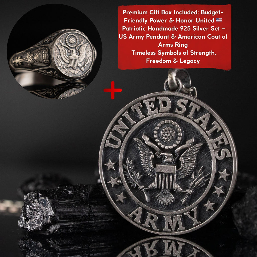 Patriotic 925 Sterling Silver Jewelry Set