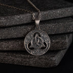 Celtic Triquetra 925 Sterling Silver Pendant Necklace