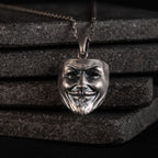 Anonymous Mask Pendant Necklace
