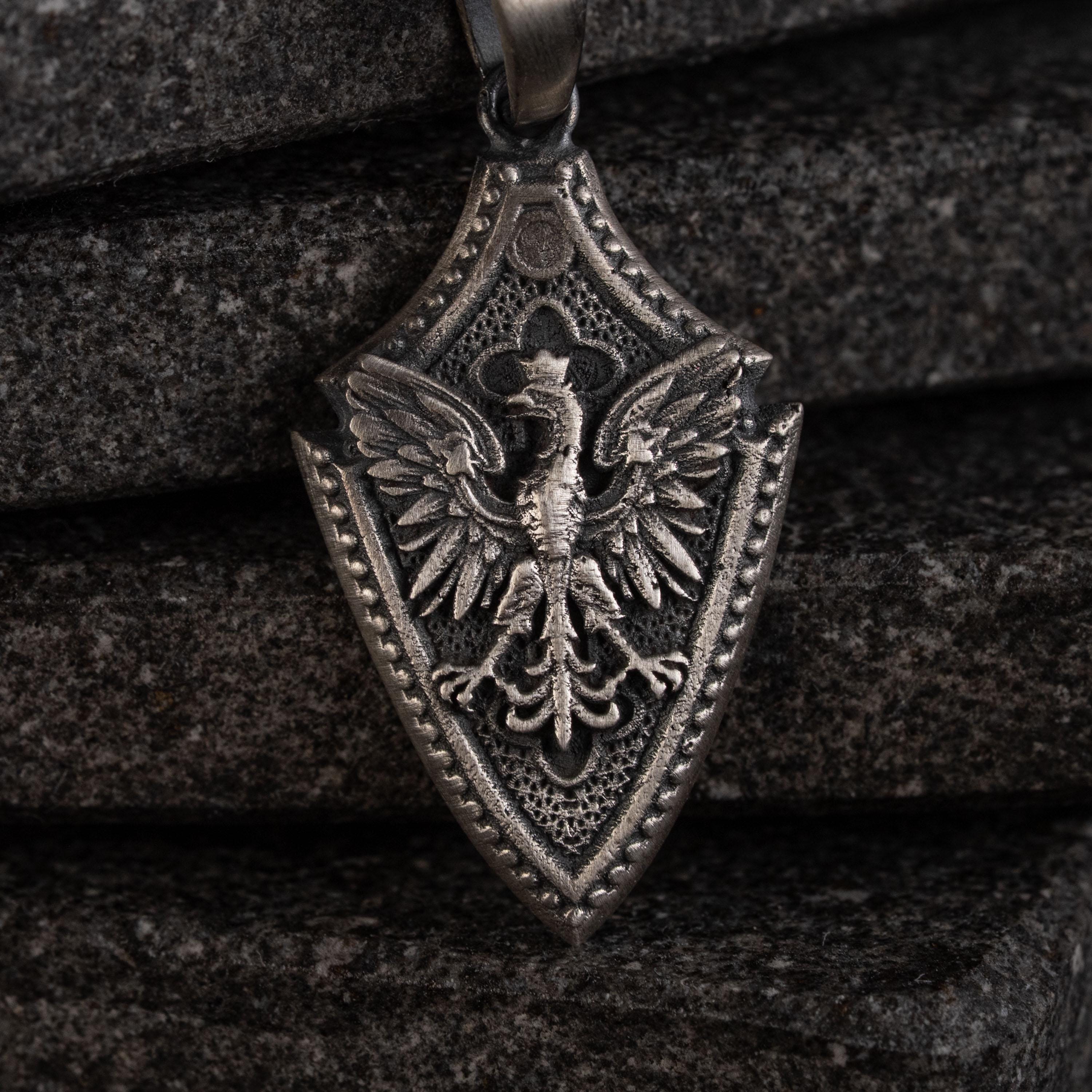 Flying Eagle 925 Sterling Silver Pendant Amule