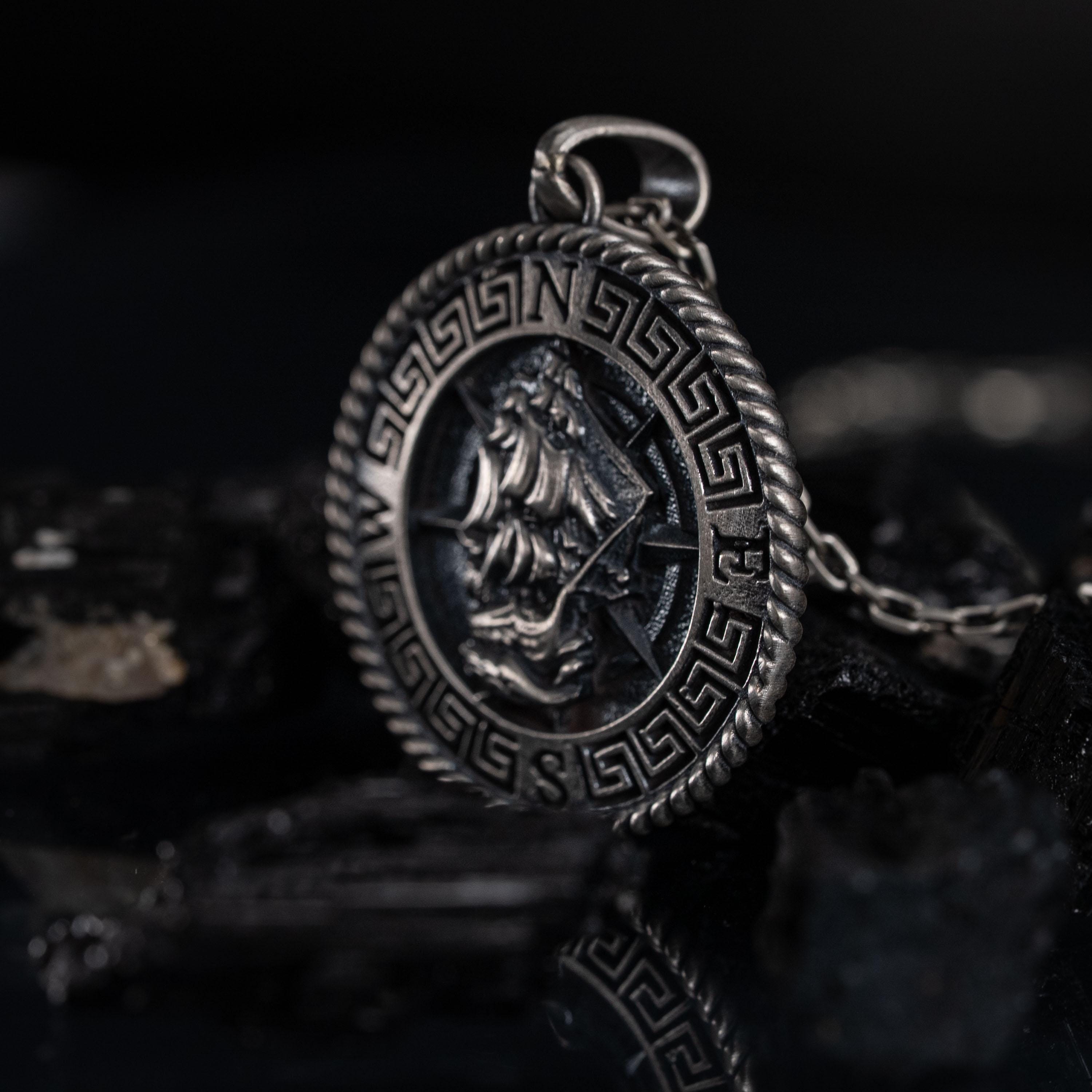 Ship 925 Sterling Silver Pendant