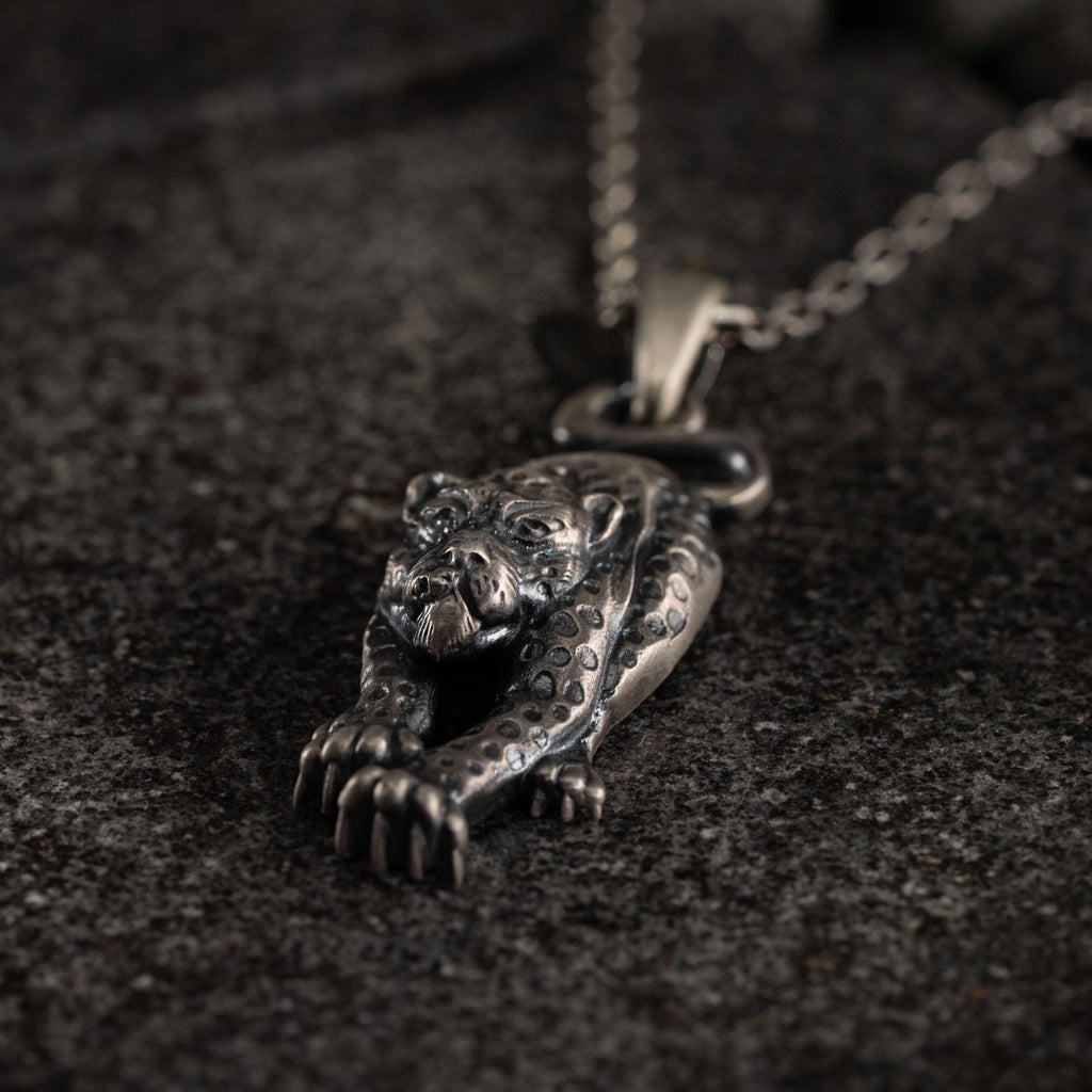 Leopard 925 Sterling Silver Pendant Necklace