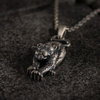 Leopard 925 Sterling Silver Pendant Necklace