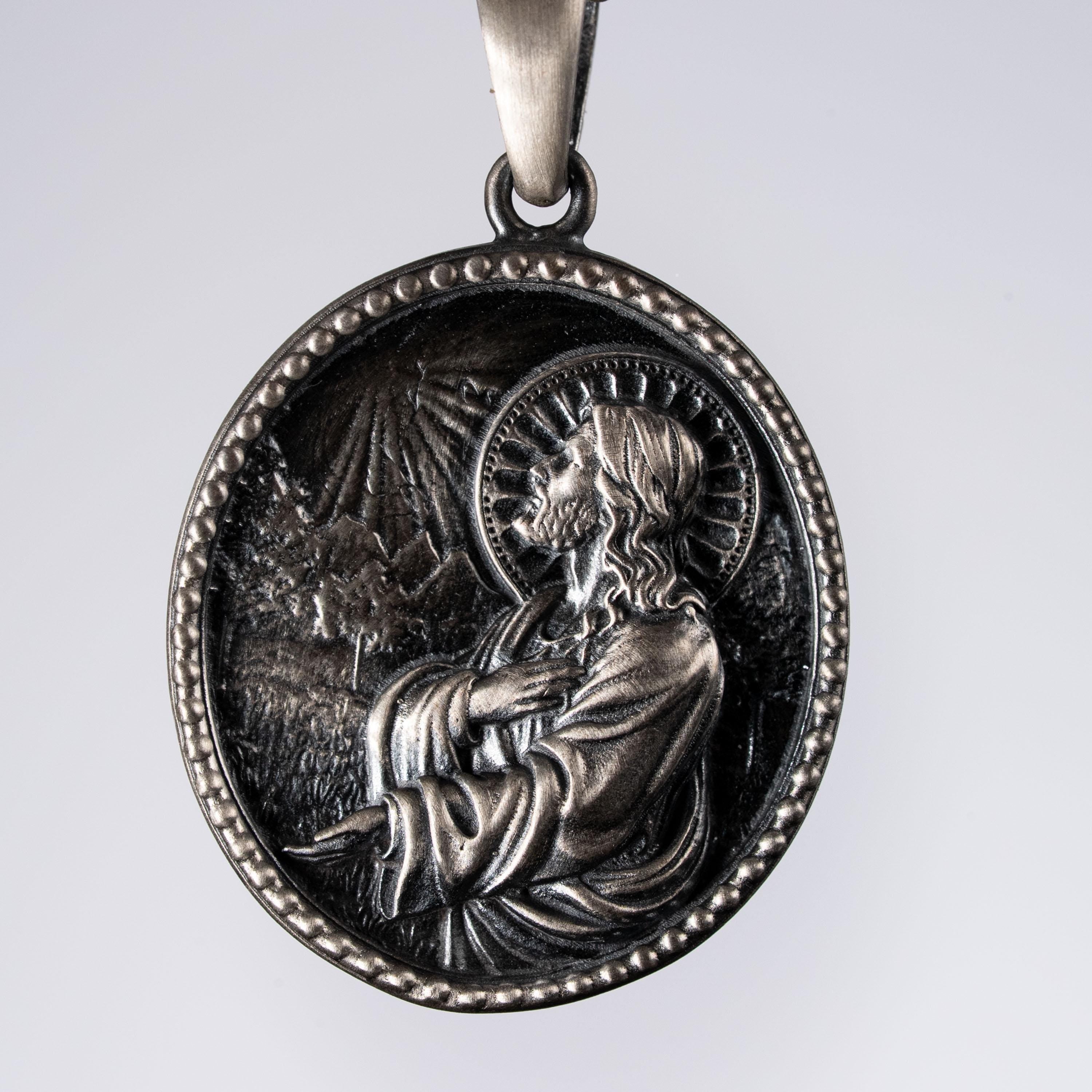 Custom Jesus Christ 925 Sterling Silver Necklace