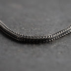 925 Sterling Silver Fox Tail Chain Necklace