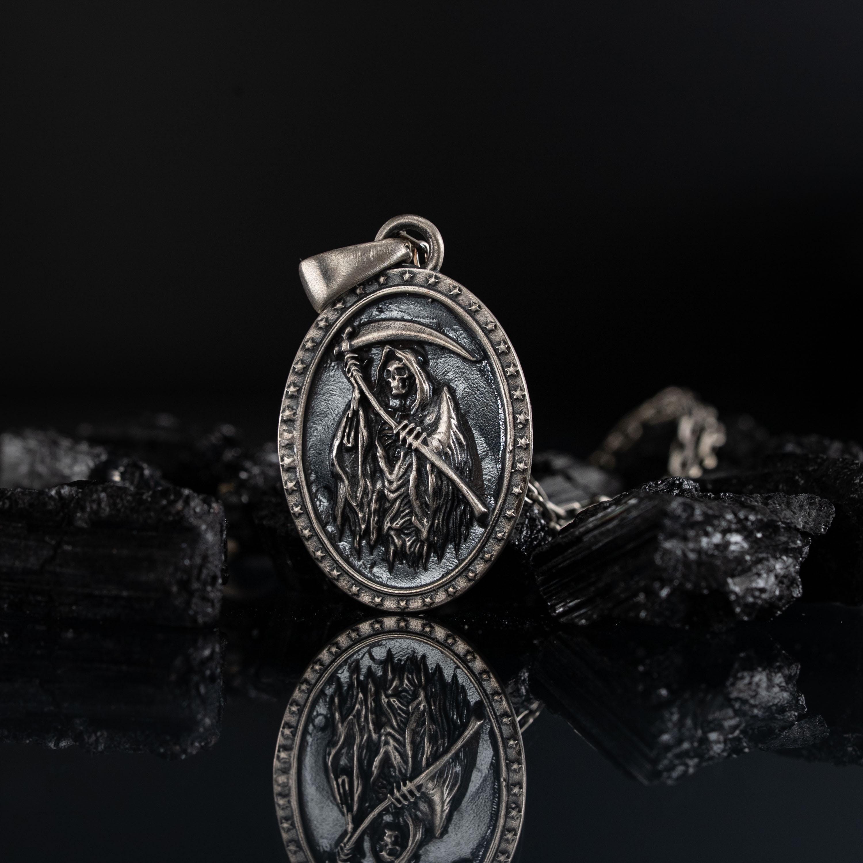 Grim Reaper 925 Sterling Silver Pendant