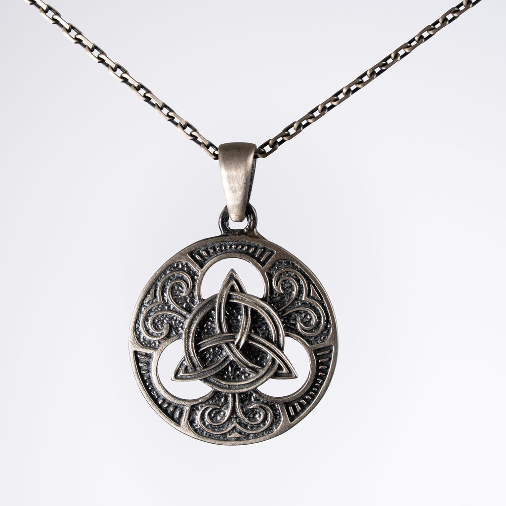 Celtic Triquetra 925 Sterling Silver Pendant Necklace