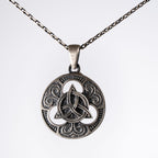 Celtic Triquetra 925 Sterling Silver Pendant Necklace