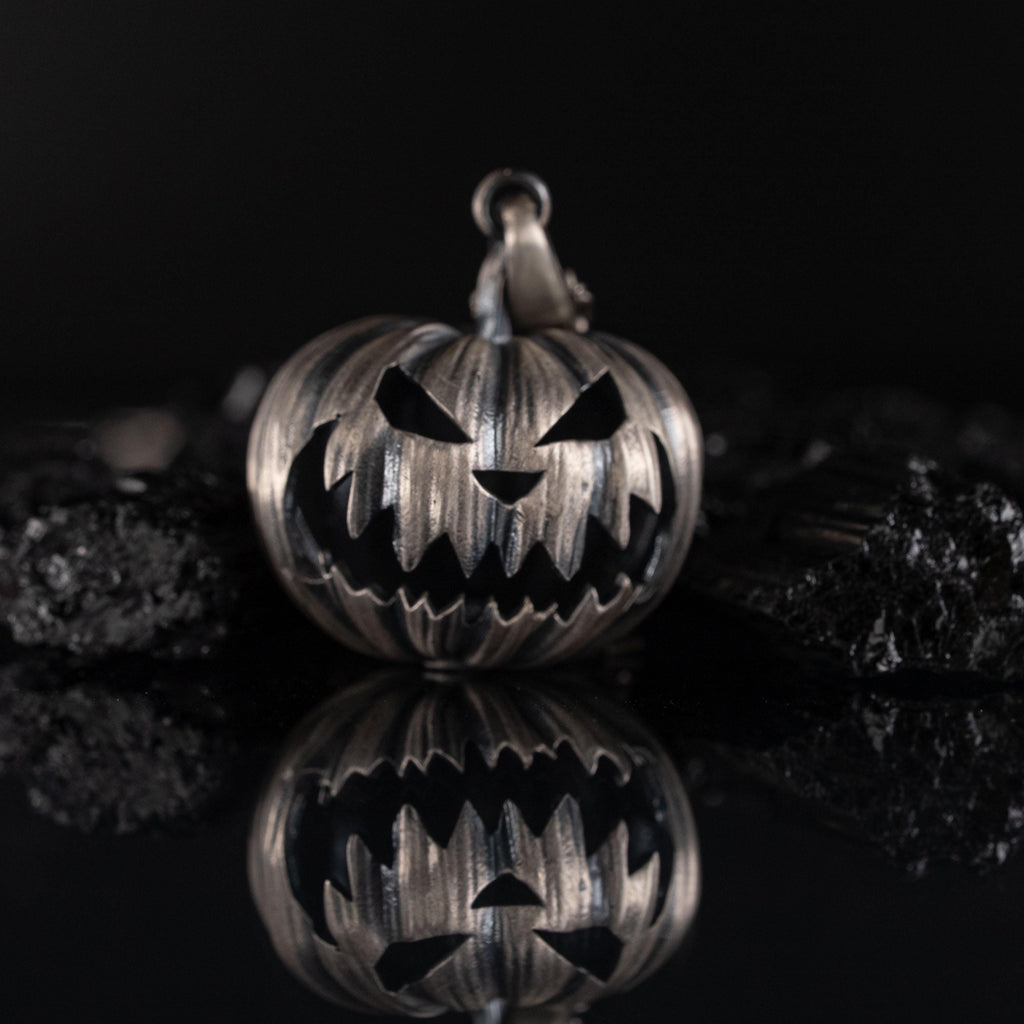 Pumpkin 925 Sterling Silver Necklace
