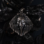 Gothic Skull Sword 925 Sterling Silver Pendant Necklace