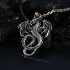 Dragon 925 Sterling Silver Pendant Necklace