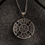 Celtic Knot Cross Handmade Sterling Silver Men Charm Necklace