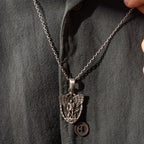Personalized St. Michael Archangel Shield 925 Sterling Silver Necklace