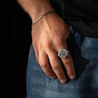 Helm of Awe Viking Sterling Silver Ring