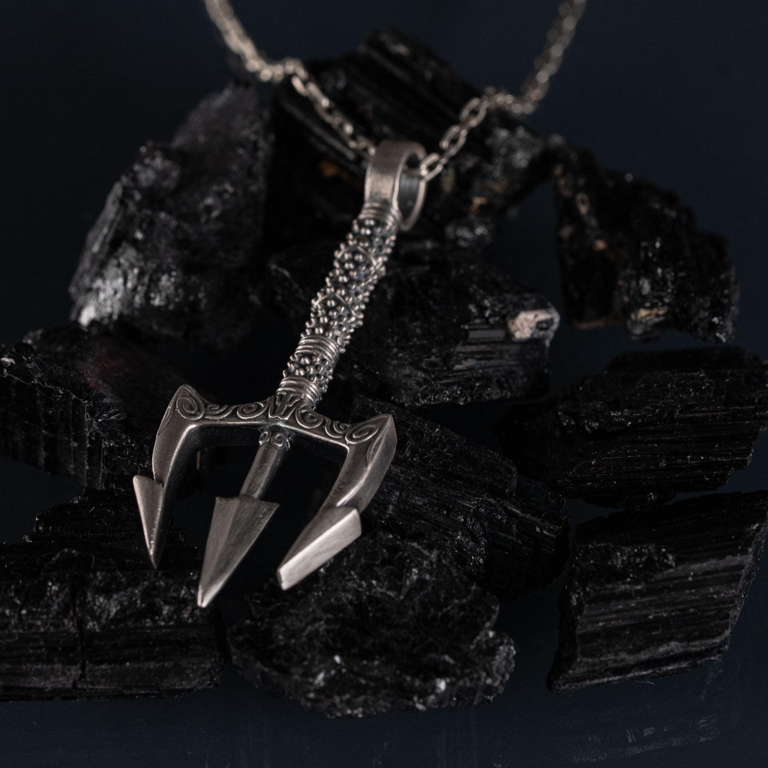 Poseidon Trident  925 Sterling Silver Pendant