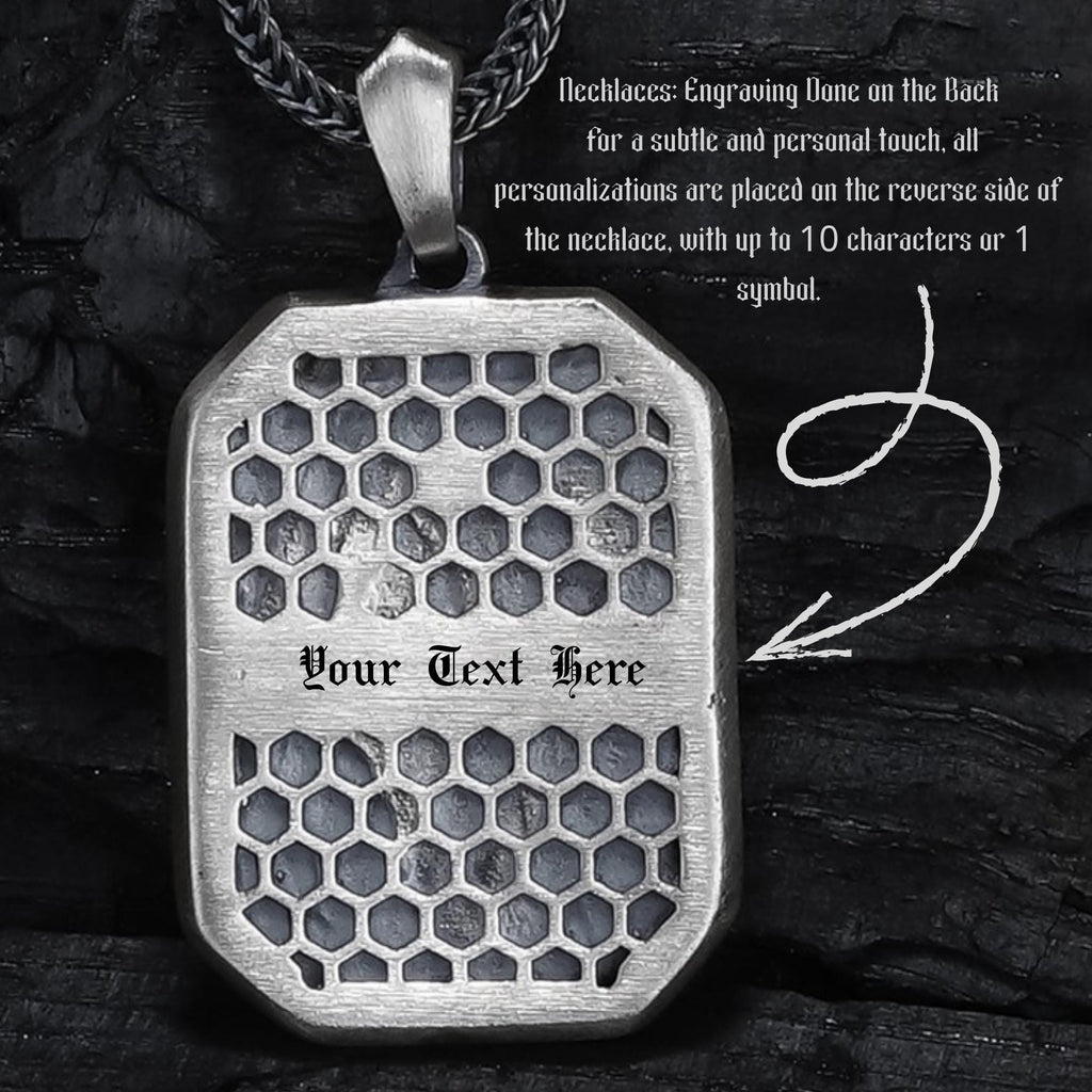 Custom Ram Skull Sterling Silver Necklace