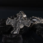 Archangel Michael 925 Sterling Silver Pendant - Saint Michael Cross Necklace