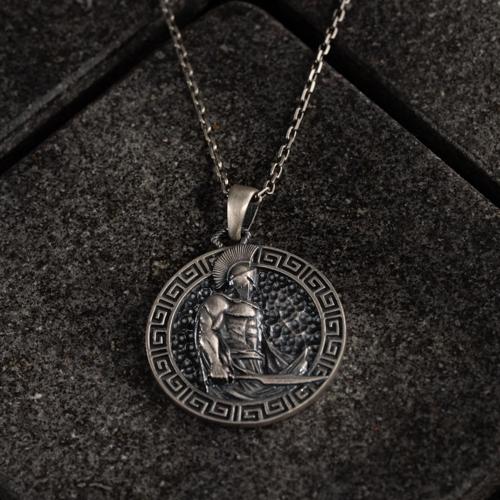Spartan Warrior 925 Sterling Silver Necklace