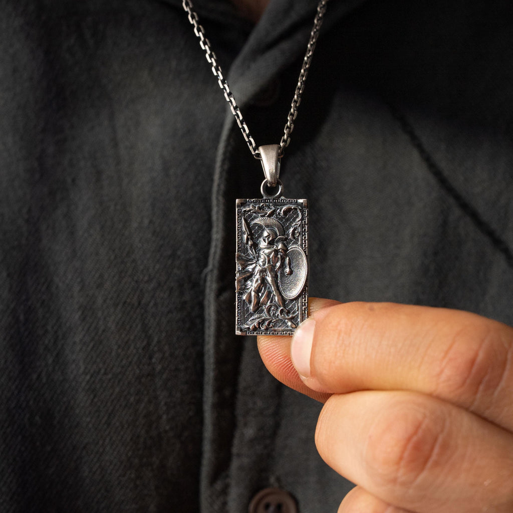 Spartan Warrior 925 Sterling Silver Necklace