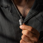 Angry Gorilla 925 Sterling Silver Pendant Necklace