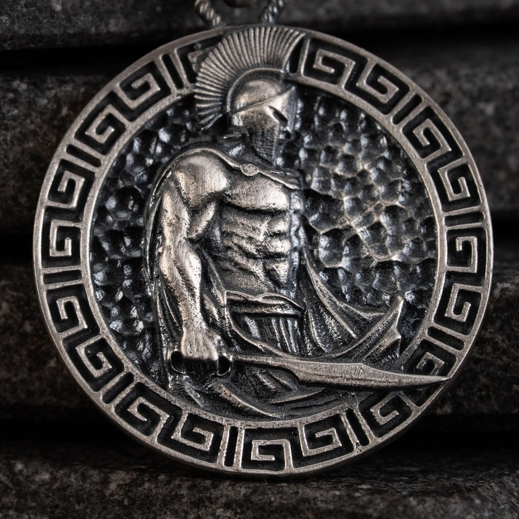 Spartan Warrior 925 Sterling Silver Necklace