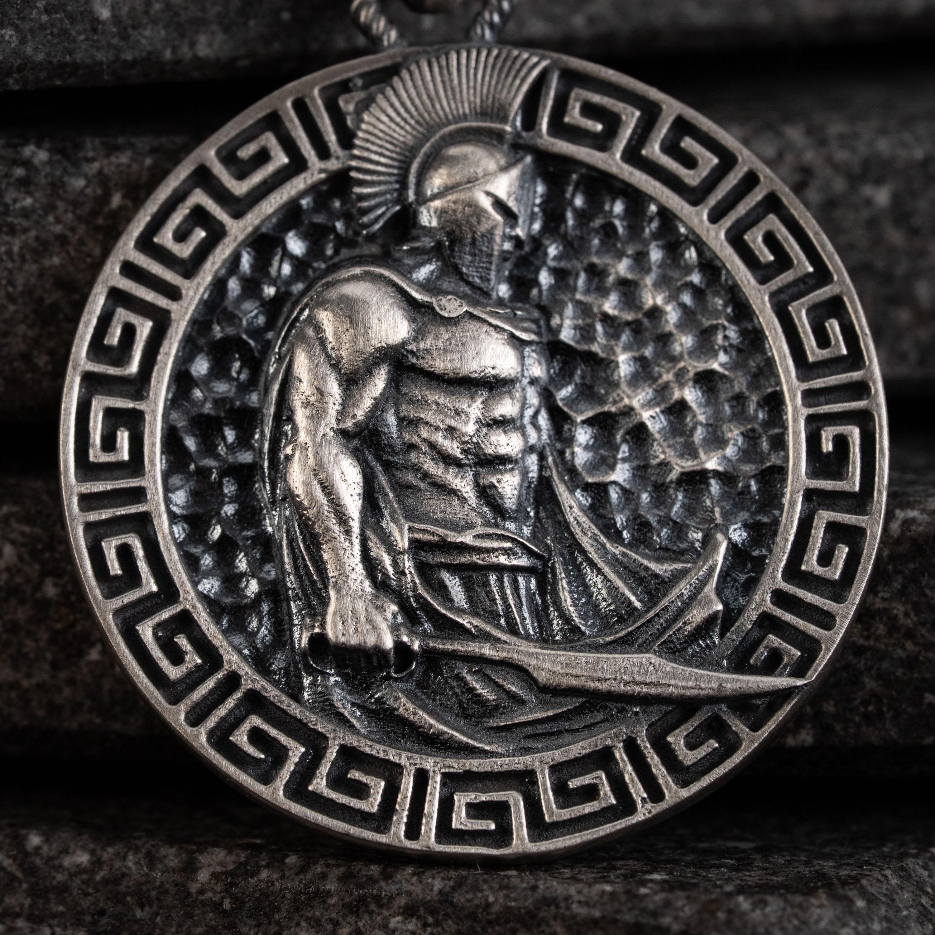 Spartan Warrior 925 Sterling Silver Necklace