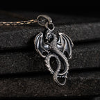 Dragon 925 Sterling Silver Pendant Necklace