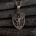 925 Sterling Silver St. Michael Archangel Shield Necklace – Unisex Protection Pendant