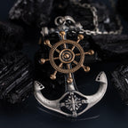 Anchor Ship Cross 925 Sterling Silver Pendant Necklace