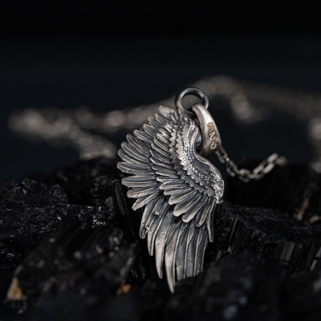Angel Wing 925 Sterling Silver Pendant Necklace