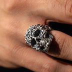 Unisex 925 Sterling Silver Skull Jewelry Set