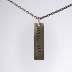 Personalized 925 Sterling Silver Bar Necklace