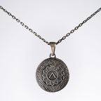 Spartan Shield 925 Sterling Silver Necklace