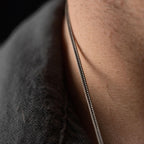 925 Sterling Silver Fox Tail Chain Necklace