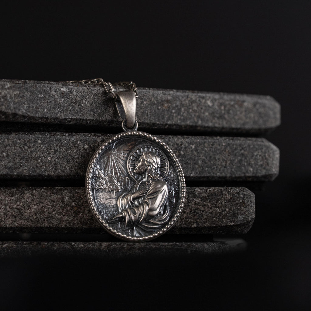 Custom Jesus Christ 925 Sterling Silver Necklace