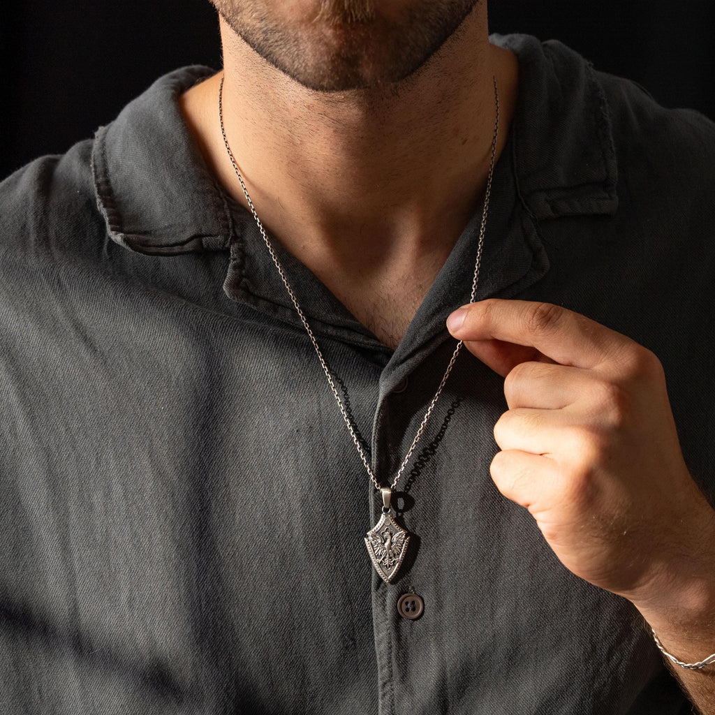 Flying Eagle 925 Sterling Silver Pendant Amule