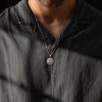 Personalized Spartan Shield 925 Sterling Silver Necklace