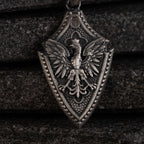 Flying Eagle 925 Sterling Silver Pendant Amule