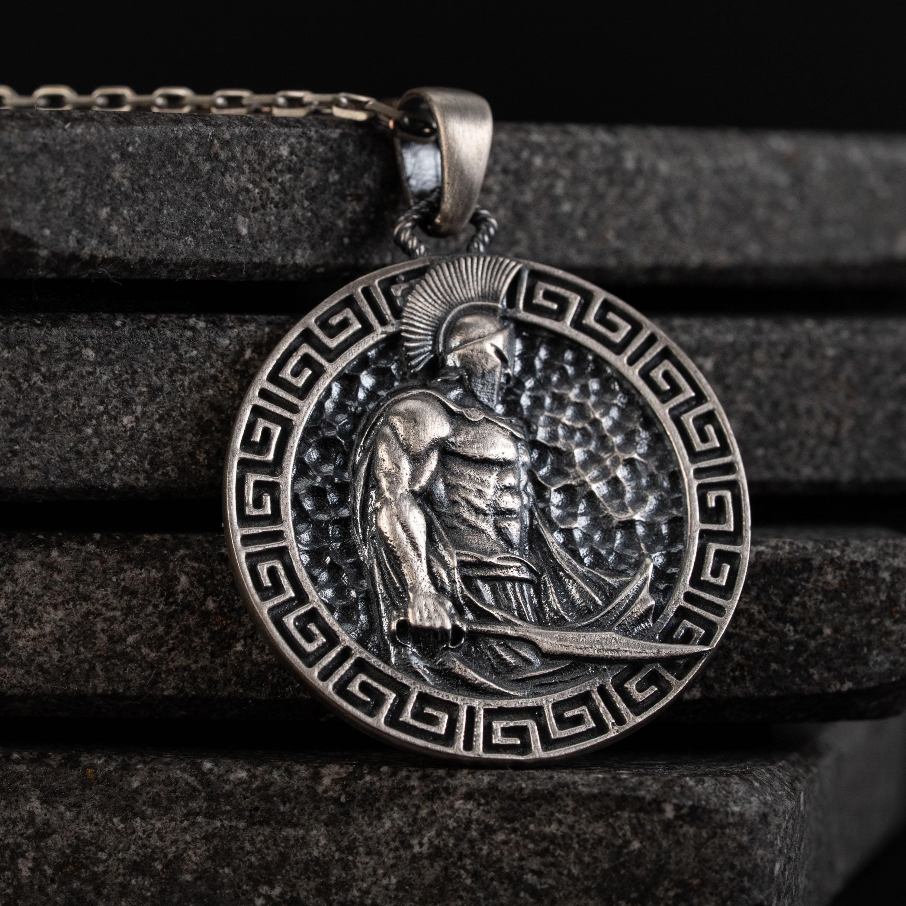 Spartan Warrior 925 Sterling Silver Necklace