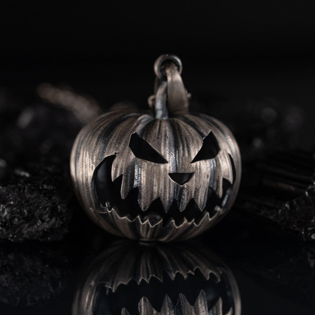 Pumpkin 925 Sterling Silver Necklace