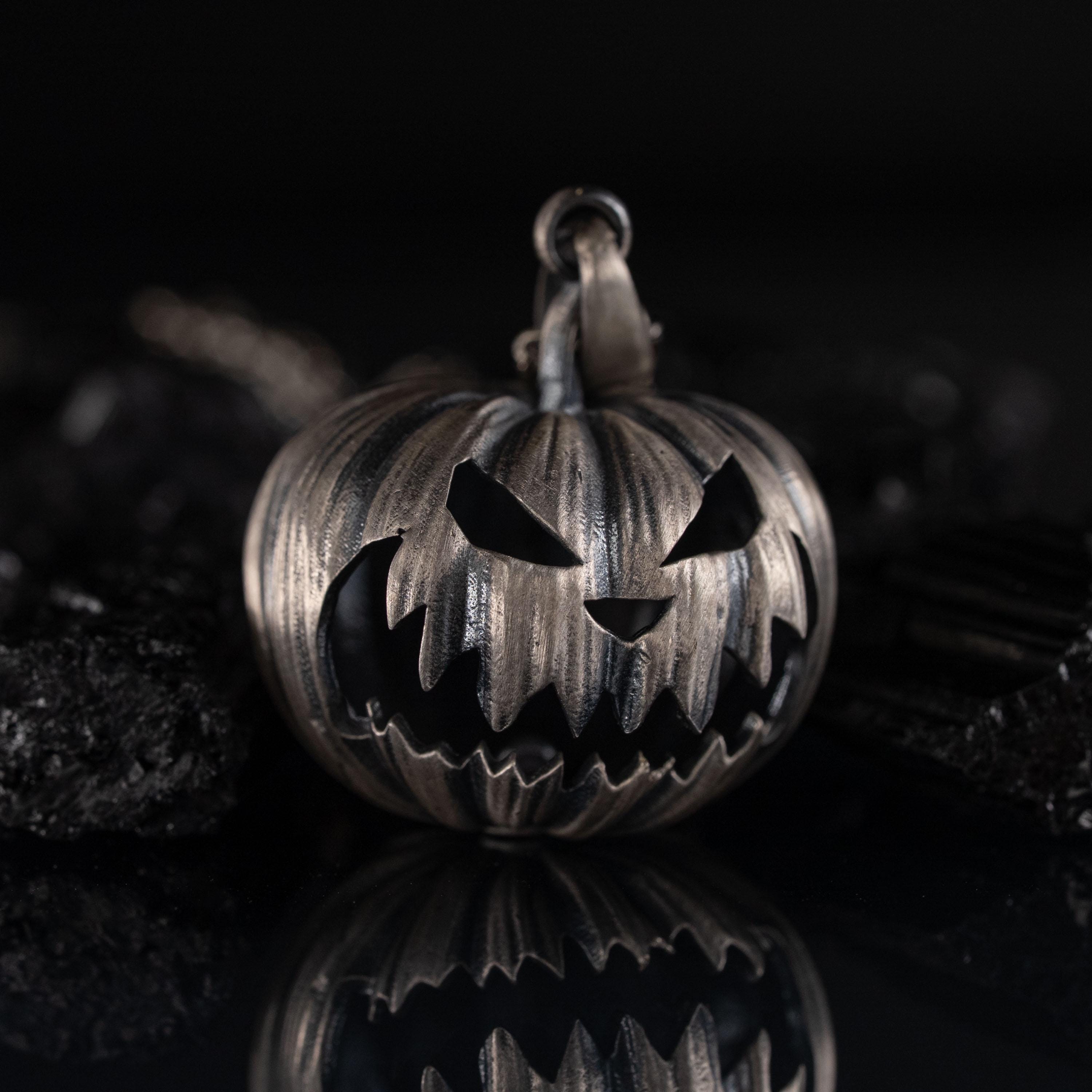 Pumpkin 925 Sterling Silver Necklace