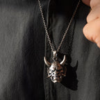 Hannya Mask 925 Sterling Silver Necklace