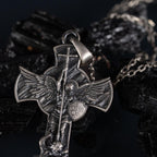 Archangel Michael 925 Sterling Silver Pendant - Saint Michael Cross Necklace